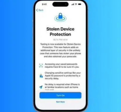 昆明苹果授权维修店分享被盗设备保护功能开启方法 
