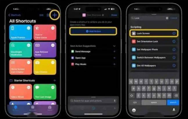 昆明苹果14锁屏维修店分享iPhone14升级iOS16.4后如何创建锁屏快捷方式 