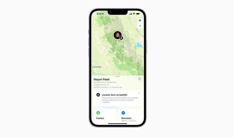 昆明苹果14维修分享iPhone14系列中 FindMy功能通过卫星分享位置方法教程 
