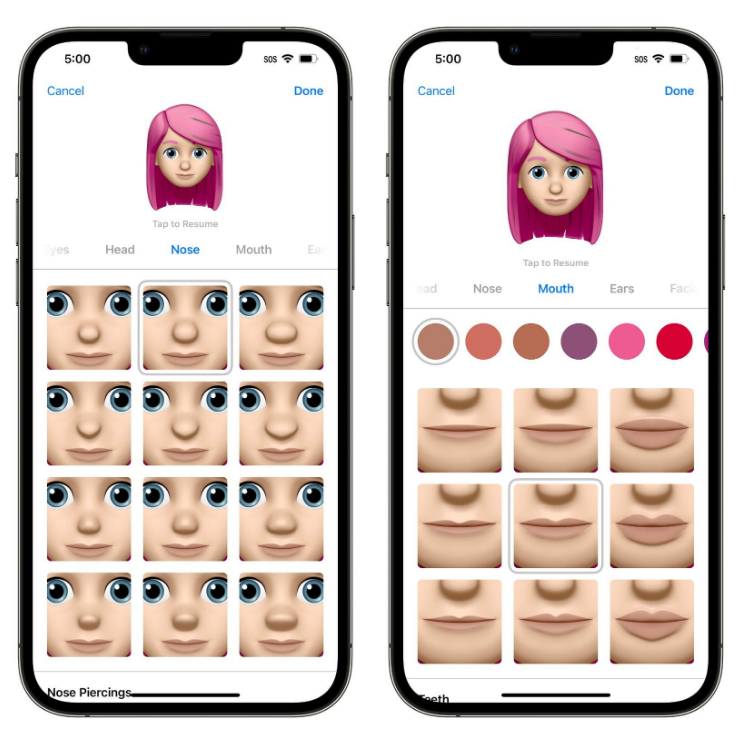 昆明苹果手机维修分享​iOS 16中的拟我表情有了哪些变化和升级 