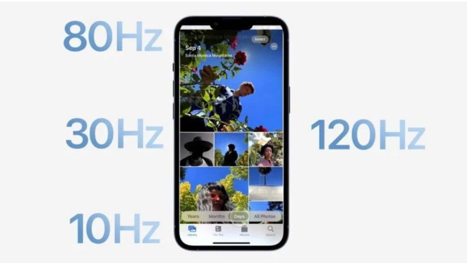 昆明苹果14维修分享iPhone 14有高刷吗 